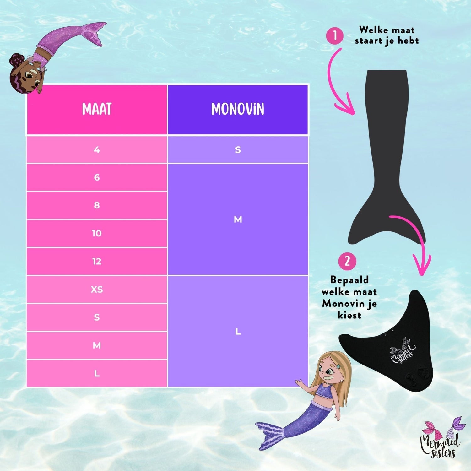 Mermaid Sisters Pro Monovin