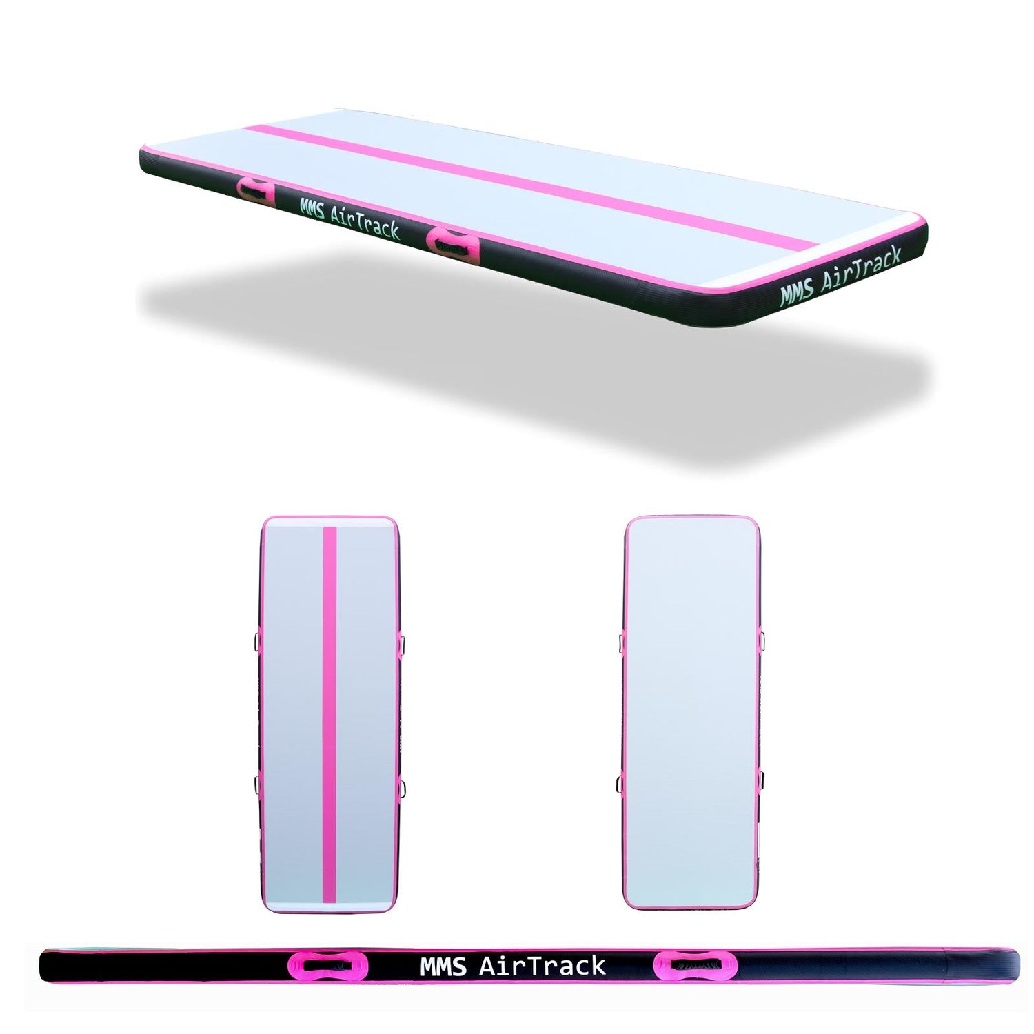 MMS AirTrack Plus roze variant meerdere aanzichten voor gymnastiek en cheerleading
